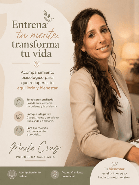 Maite Cruz, psicóloga sanitaria